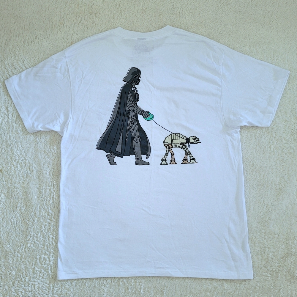 MAD😡 Engine Star Wars Darth Vader and AT-AT Walker Graphic Tee👕
